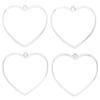 Accesorios de Joyería de Aleación DIY Estilo Mixto Forma de Corazón Pulsera Collar Llavero Colgante Joyería Hecha a Mano