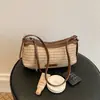 Bolsas Tejidas para Mujer 2026 Nuevo Verano Popular Súper Caliente Bolso de Hombro Único Bolso Cruzado de Paja para Vacaciones en la Playa