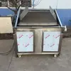 Equipo para freír pastel de camarones máquina comercial totalmente automática para freír cangrejos de río sartén giratoria equipo para freír carne crujiente pequeña