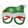 Óculos de Festa de Natal Mais Vendidos em Estoque de Fábrica Transfronteiriços, Adereços Decorativos em Formato de Papai Noel, Boneco de Neve e Árvore de Natal