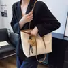 Nova bolsa feminina transfronteiriça, bolsa versátil de grande capacidade para o dia a dia, bolsa tote nicho estilo coreano, bolsa de ombro de alta qualidade