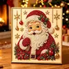 Pintura de Perlas de Papá Noel Navideño Transfronteriza DIY Pegatina de Perlas Hecha a Mano Pintura de Diamantes Navideños