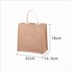 Bolsa de Juta Pronta Personalizada Fabricante High-End Brinde Publicitário Sacola de Compras Bolsa de Juta Personalizada com Logotipo Impresso