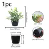Plantas Artificiales de Primavera en Maceta con un Toque de Lujo, Flores Falsas y Plantas Verdes con Macetas, Artículos Decorativos, Rosas, Lavanda, Pequeñas Plantas de Escritorio en Maceta para la Oficina