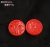 Accesorios de Arena Roja, Cuentas Hechas a Mano de Alta Calidad para DIY, Cuentas para Pulsera de Cinabrio Genuino, Accesorios Pequeños, Cuentas Sueltas al por Mayor