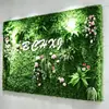 Parede de Plantas Parede de Fundo de Plantas Verdes Decoração de Parede Interna Varanda Cabeça de Porta Tridimensional Gramado Artificial Biônico