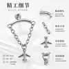 Pendientes de Acero Inoxidable con Cadena de Borlas para Cartílago Versátiles Studs para Hélice Estilo Moda Europea y Americana para Mujer Directo del Fabricante