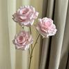 3 cabezas diamante rosa flor artificial flor de boda centro comercial meichen red flor mar cascada flor falsa rosa
