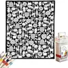 Manta Kaelidoras DIY para Colorir para Adultos, 50X60 Polegadas Velve