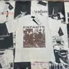 25Fw Erd Melancólico Rico Segunda Generación Nicho Marca de Moda Verano Americano Algodón Puro Holgado Camiseta de Manga Corta para Hombre Pareja
