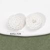 Botones de Ganchillo Teñibles Hechos a Mano, Gemelos de Punto de Lana, Botones Redondos Tejidos a Crochet a Mano, Botones Decorativos para Ropa