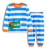 Pijama de Cuatro Estaciones con Aire Acondicionado para Niños, Manga Larga y Pantalón Largo con Dibujo de Dinosaurio de Dibujos Animados para Niños, Directo del Fabricante