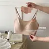 Cabide Estilo Feminino Tira Fina Alta Costura Bojo Fixo Tiras de Suporte Seguras Sutiã Fashion Minimalista Estilo 6102 Costas Bonitas
