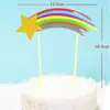 Enchufe Decorativo para Hornear Celebrado en Internet Pastel Multicolor de Múltiples Capas Enchufe Fiesta de Cumpleaños Tarjeta de Repostería Infantil