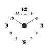 Reloj de Pared con Esfera Digital Estéreo 3D Reloj DIY Adhesivo de Pared para Sala de Estar Dormitorio Reloj de Espejo Luminoso Montado en la Pared