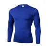 Ropa Deportiva Ajustada para Exteriores Ropa de Fitness Alta Elasticidad Transpirable Manga Larga Absorbente de Humedad Secado Rápido Ropa de Entrenamiento Deportivo para Hombre Capa Base