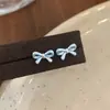 Pendientes compactos, sencillos, dulces, versátiles, de nicho, elegantes, de alta gama, con diseño de gota de aceite y lazo, pendientes versátiles y únicos para el día a día
