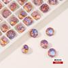 Pedras de Strass K9 Shiyue de Aplicação na Superfície, Pedras de Strass Empilhadas, Pedras de Strass Redondas Pequenas com Fundo Pontiagudo, Bolas de Strass Empilhadas, Enfeites Coloridos de Strass, Decorações Mistas para Nail Art, Pedras de Strass de Cristal