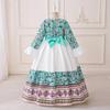 Nueva Bata Larga Transfronteriza de Comercio Exterior para Niñas, Vestido de Retazos de Manga Larga, Vestido Largo Versátil, Vestido de Fiesta