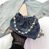 Denim de Alta Gama con Brillantes Pedrería, Moda Casual Versátil de Cadena de un Solo Hombro Cruzado Bolso de Mano Nuevo Tendencia Verano 2026