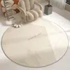 Tapete Redondo Transfronteiriço, Tapete de Veludo Cristal para Cadeira de Computador de Estudo, Tapete Antiderrapante, Tapete de Proteção de Piso, Tapete para Quarto ao Lado da Cama