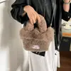 Bolsa de Balde para o Dia a Dia Transversal Super Quente Bolsa de Pelúcia Feminina Ombro Único Casual Nova Moda Outono Inverno Versátil Temperamento 2026