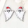 Amazon Transfronterizo Nuevos Pendientes Colgantes de Cara de Fantasma y Calabaza para Dulces Pendientes Planos de Acrílico Accesorios de Halloween