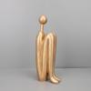 Adornos modernos minimalistas de figuras de tiempo modelo de habitación sala de estar porche mueble de TV arte para el hogar atuendo suave una generación de cabello