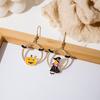 Pendientes de borla de moda estilo europeo y americano para niña, pendientes exquisitos y lindos de personajes de dibujos animados de Blancanieves, joyería para la oreja al por mayor