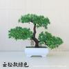 Fornecimento direto da fábrica Mini Trigeminal Bem-vindo Ornamentos de mesa de pinho Pequenos vasos de plantas Flores artificiais Pequenas plantas de bonsai Pequeno bonsai