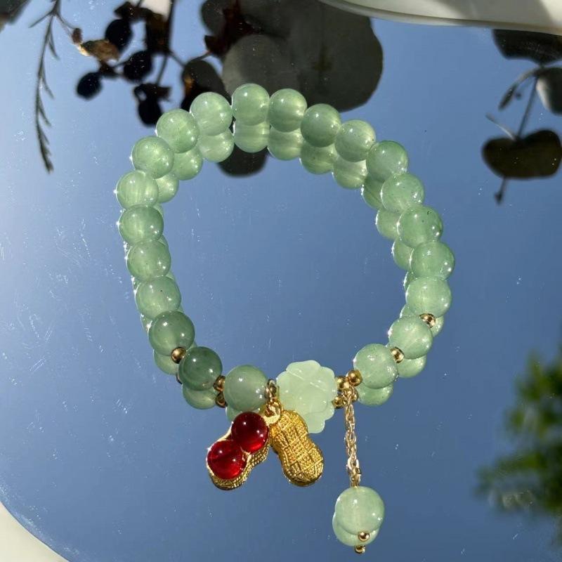 小红书苍兰柠檬碎花手链夏季女高级感小众轻奢义乌小商品手串批发