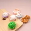 Nuevo Juguete de Comida Artificial de Dibujos Animados Cazuela Resina Accesorios Pequeños Conejo Lindo Cerdo Pegamento de Crema Accesorios para Joyería DIY