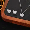Conjunto de Brincos e Colar Weidni de Luxo Acessível, High-End, Elegante, Moderno e Versátil, Atacado para Mulheres