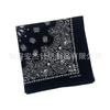 Algodón algodón 28G doble flor de anacardo Paisley bufanda deportiva multifuncional hip hop danza callejera exterior pañuelo cuadrado
