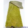 Vestido Retro Francês Plissado Flor Grande Vestido de Casamento Tecido de Renda Tecido de Flor 3D Pena