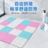 Tapete de Banheiro Patchwork Amazon para Casa Chuveiro Antiderrapante Tapete de Chão Vazado Impermeável Tapete para Pés de Vaso Sanitário Chuveiro