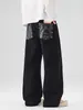 Jeans masculino estilo americano, corte reto, caimento solto e limpo, coleção nova 2026, perna larga retrô, calça longa versátil para homens