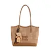 Bolsa Tote Grande de Gran Capacidad para Mujer Estilo Fresco 2026 Nueva Simple Cuadros Versátil para Viajar al Trabajo Hombro Axila Transversal
