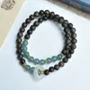 Pulsera de Agero Blanco Natural de Nha Trang con Cuentas de Barril, Diseño Rojo del Sur, Lujo Accesible, Diseño de Nicho