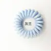 Mola para linha telefônica média diâmetro 3,8 anel de plástico para cabelo de linha telefônica crianças cor de doce fabricante de acessórios de cabelo atacado
