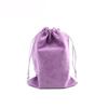 Lugar de fábrica punto suave tejido fondo terciopelo bolsa empaque de joyería paquete bolsillo almacenamiento de joyería bolsa de juego al por mayor