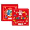 Paquete de Materiales Hechos a Mano para Recortes de Papel del Festival de Primavera para Niños con Tijeras Pegamento Barra Decoración de Ventana de Año Nuevo Estilo Chino Set
