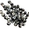 Cuentas Dzi de Personajes Jade Cuentas Sueltas Ágata Blanca y Negra 8mm Pulsera Collar Accesorios de Joyería Cuentas Hechas a Mano Venta al por Mayor
