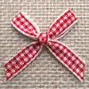 Al por mayor En stock Accesorios de moños de cinta a cuadros pequeños de 2 pulgadas para lencería, empaque de ropa interior, decoraciones de cajas de regalo y moños