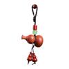 Llavero con colgante de calabaza de sándalo rojo, llavero con cordón para llave de coche de sándalo negro para hombre, colgante creativo personalizado para bolso de mujer