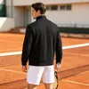 Moletom Masculino Jacquard Espesso com Meio Zíper, Manga Longa e Bolsos Laterais, Direto da Fábrica, Pedido Pequeno com Giro Rápido