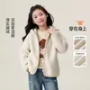 Ropa Infantil Princesa Yuanyuan Chaqueta de Forro Polar de Invierno para Niñas 2026 Nuevo Estilo Top Grueso Cálido Infantil para Niños Medianos y Grandes