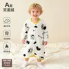 Pijamas infantis, camisolas de bebê, macacões de flanela, roupas de casa, roupinhas de dormir para bebê espessas e quentes para evitar resfriados, saco de dormir
