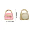 Atacado Fábrica Cruzada Decoração de Corrente DIY Acessórios de Decoração para Sapatos Conjunto Cor de Óleo Gotejante Strass Rosa Mini Bolsa