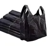 Bolsas de Basura para Uso Doméstico, Engrosadas, Negras, Adecuadas para Cocina y Dormitorio, Paquete Económico para Estudiantes, Tamaño Mediano y Grande, Bolsas de Plástico Tipo Chaleco